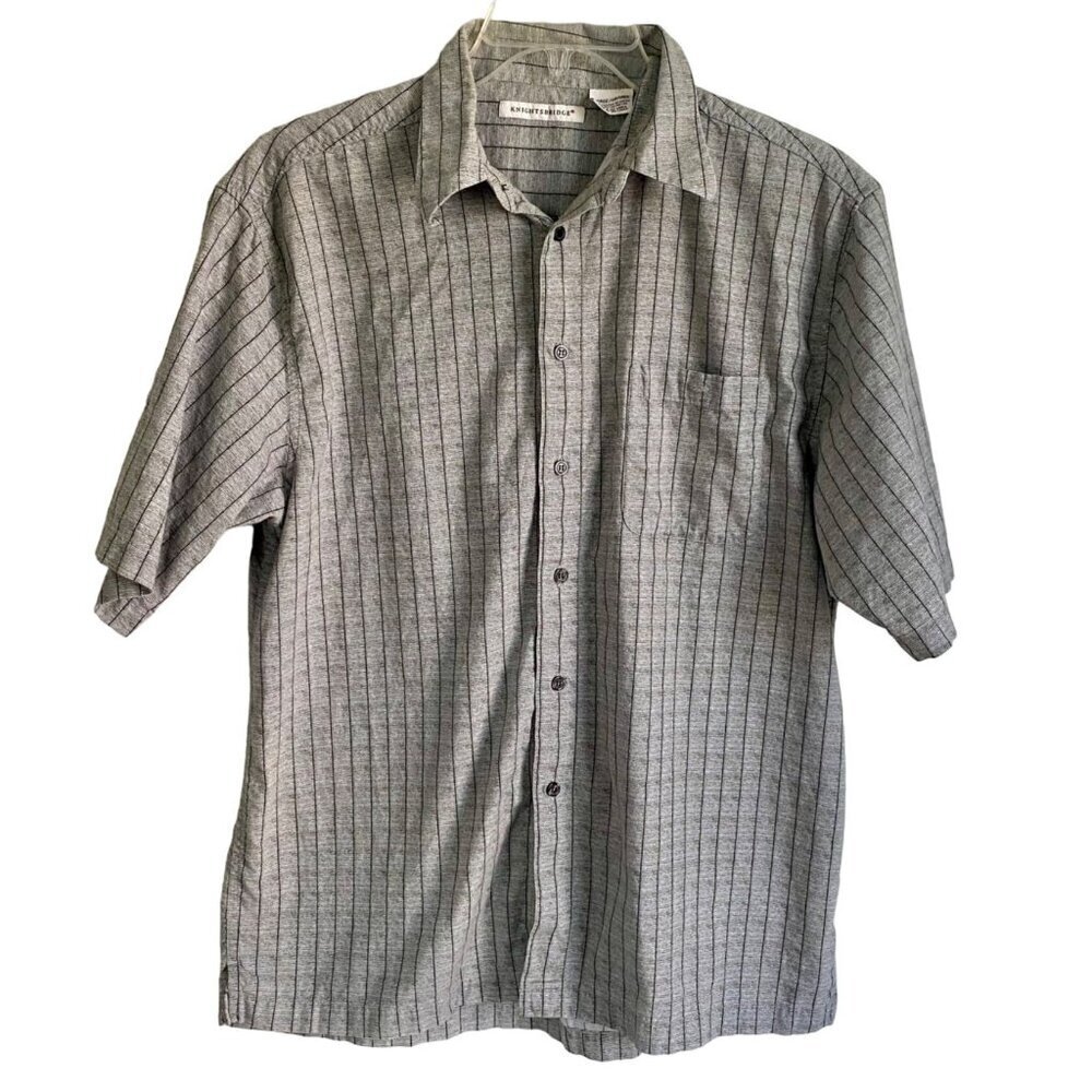Knightsbridge Short Sleeve Button Down Shirt Men's Large